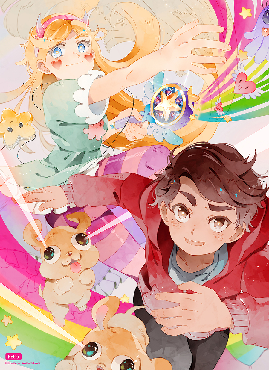 Marco Diaz And Star Butterfly In Star Vs. The Forces Of Evil Wallpapers