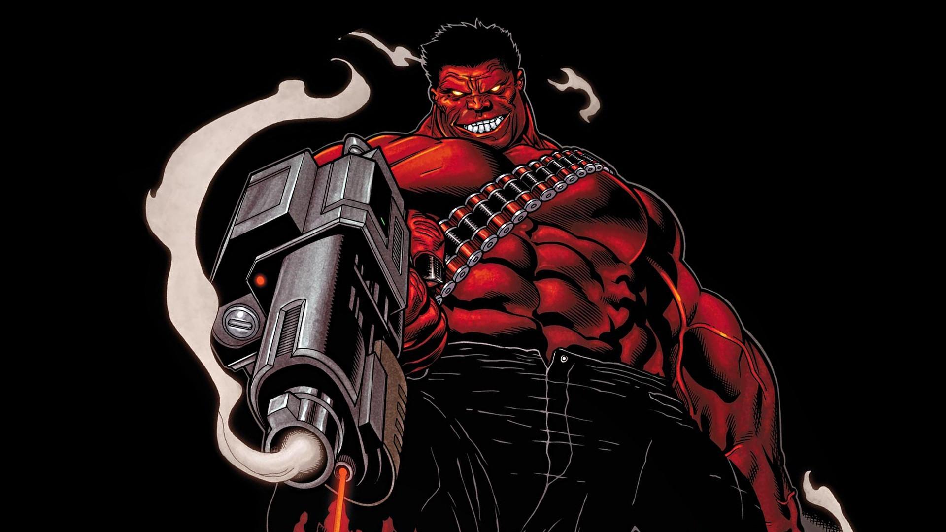 Marvel Red Hulk Art 4K Wallpapers