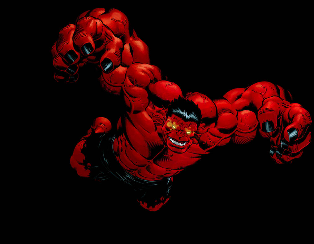 Marvel Red Hulk Art 4K Wallpapers