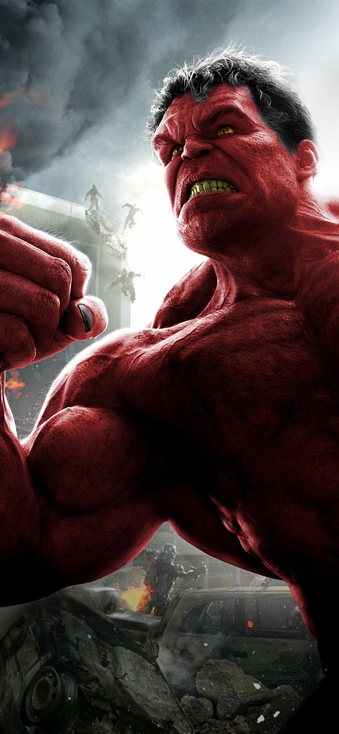 Marvel Red Hulk Art 4K Wallpapers