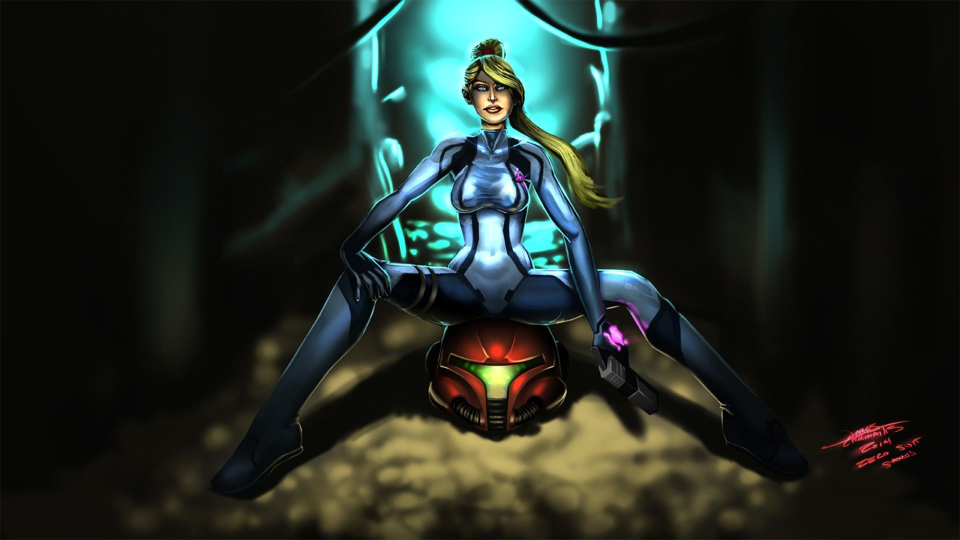 Metroid Samus Aran Zero Suit Wallpapers