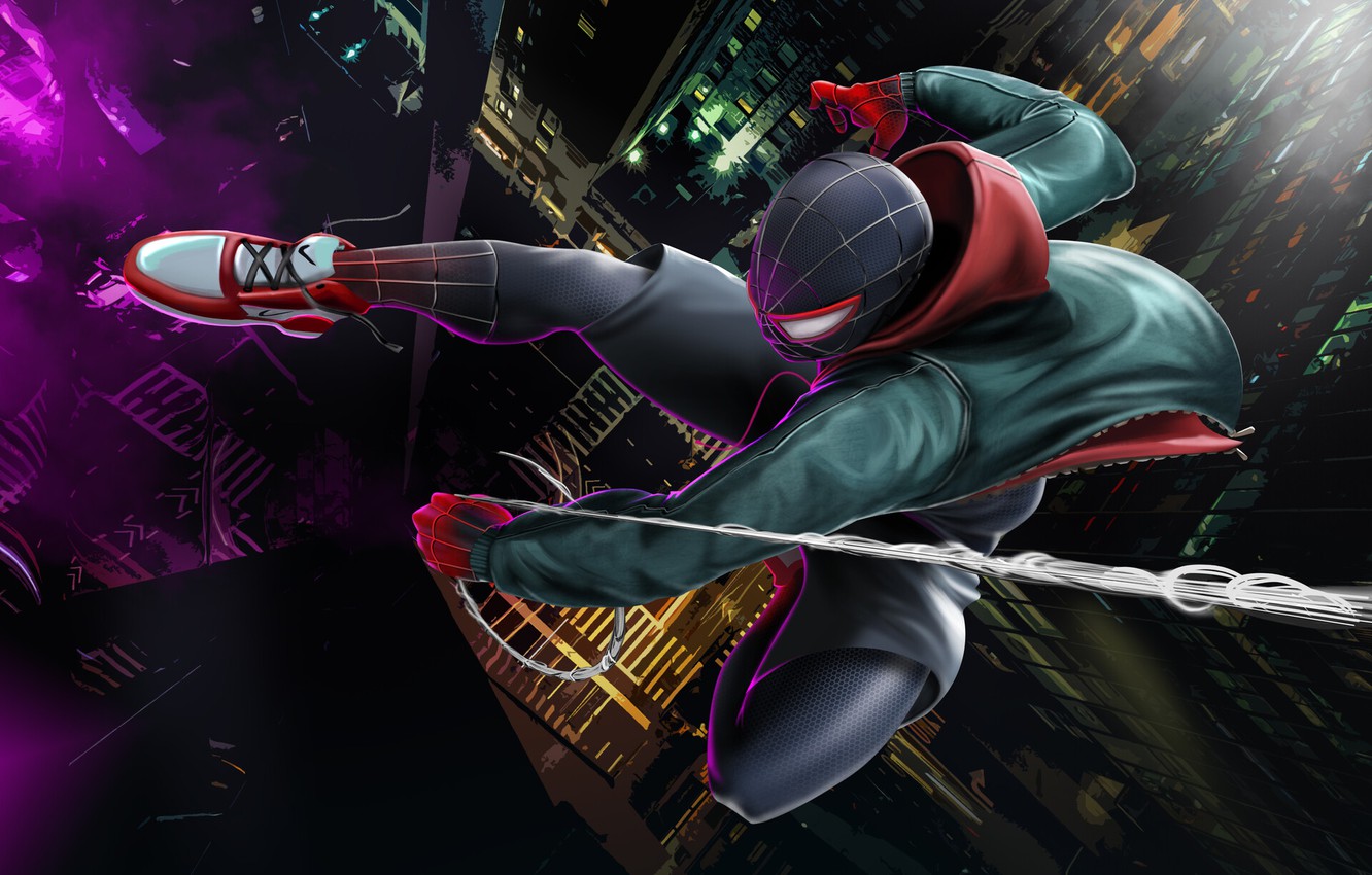 Miles Morales Cartoon Art Wallpapers