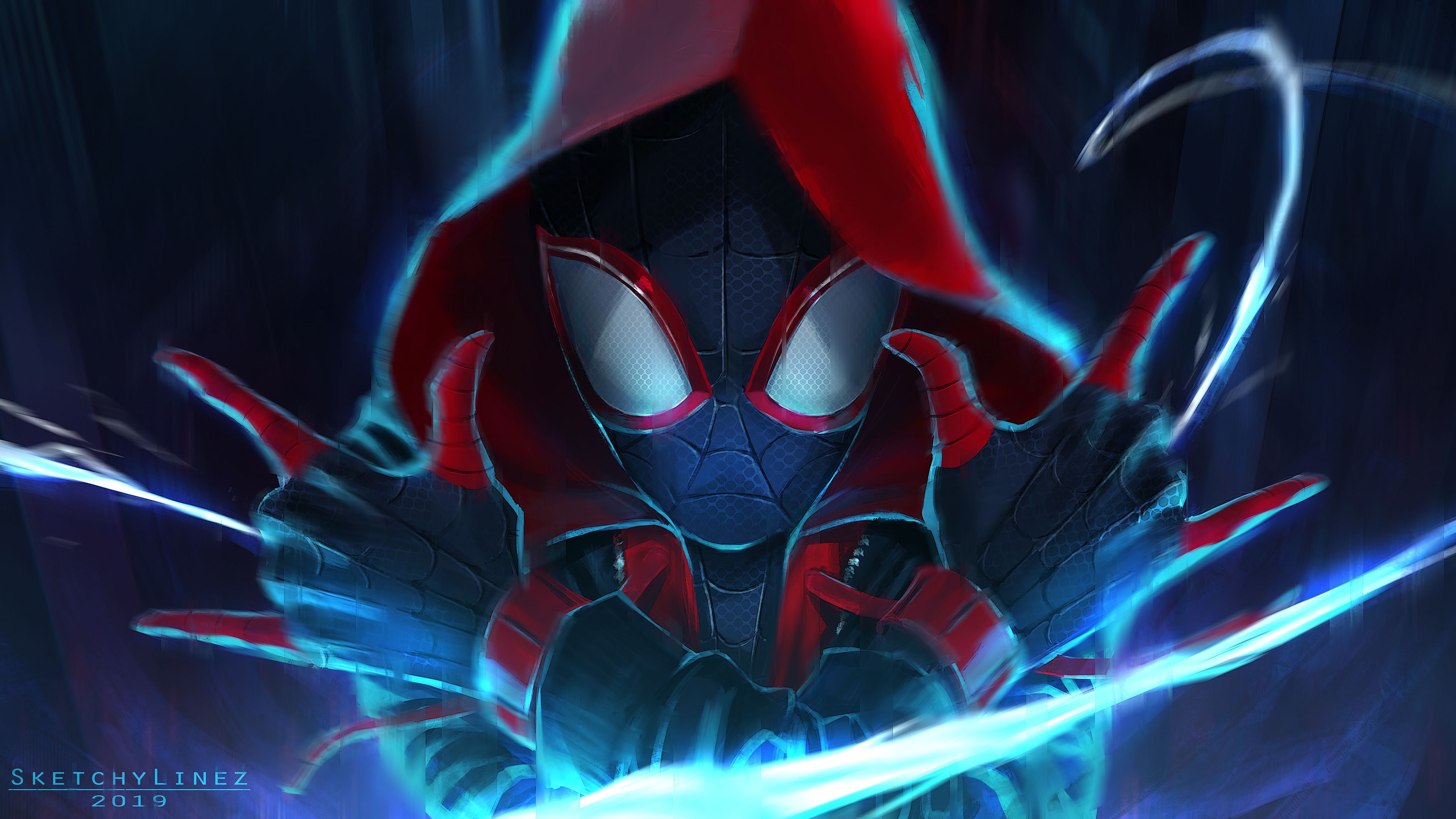 Miles Morales Cartoon Art Wallpapers