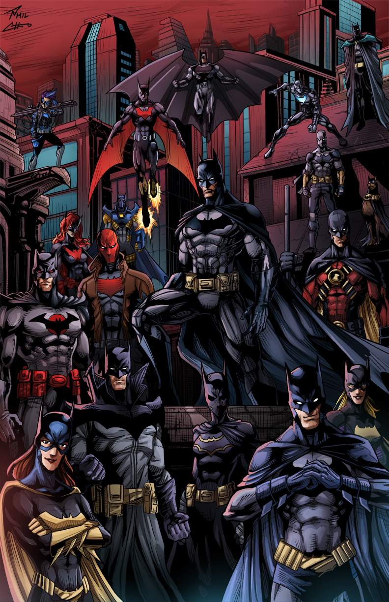 Minimal Batman Family Wallpapers