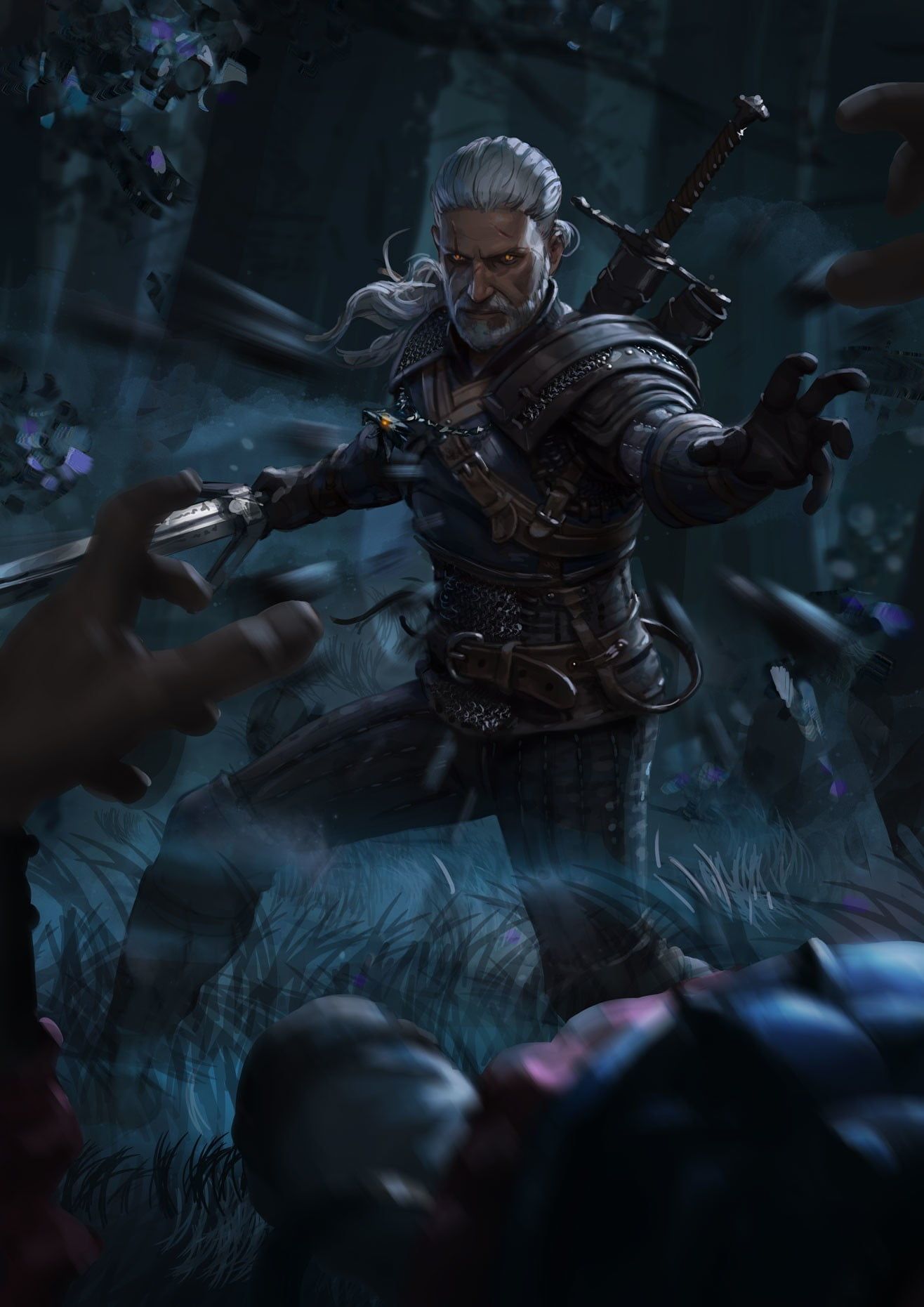 New Geralt Of Rivia Fanart Wallpapers