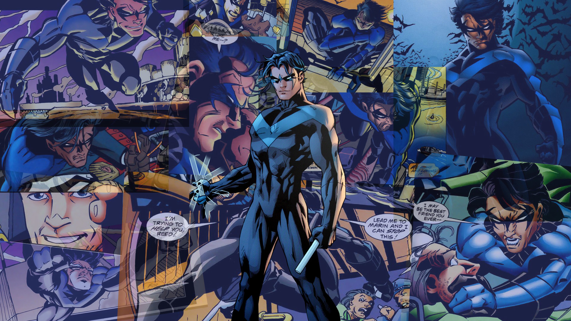 Nightwing Comic Art Wallpapers