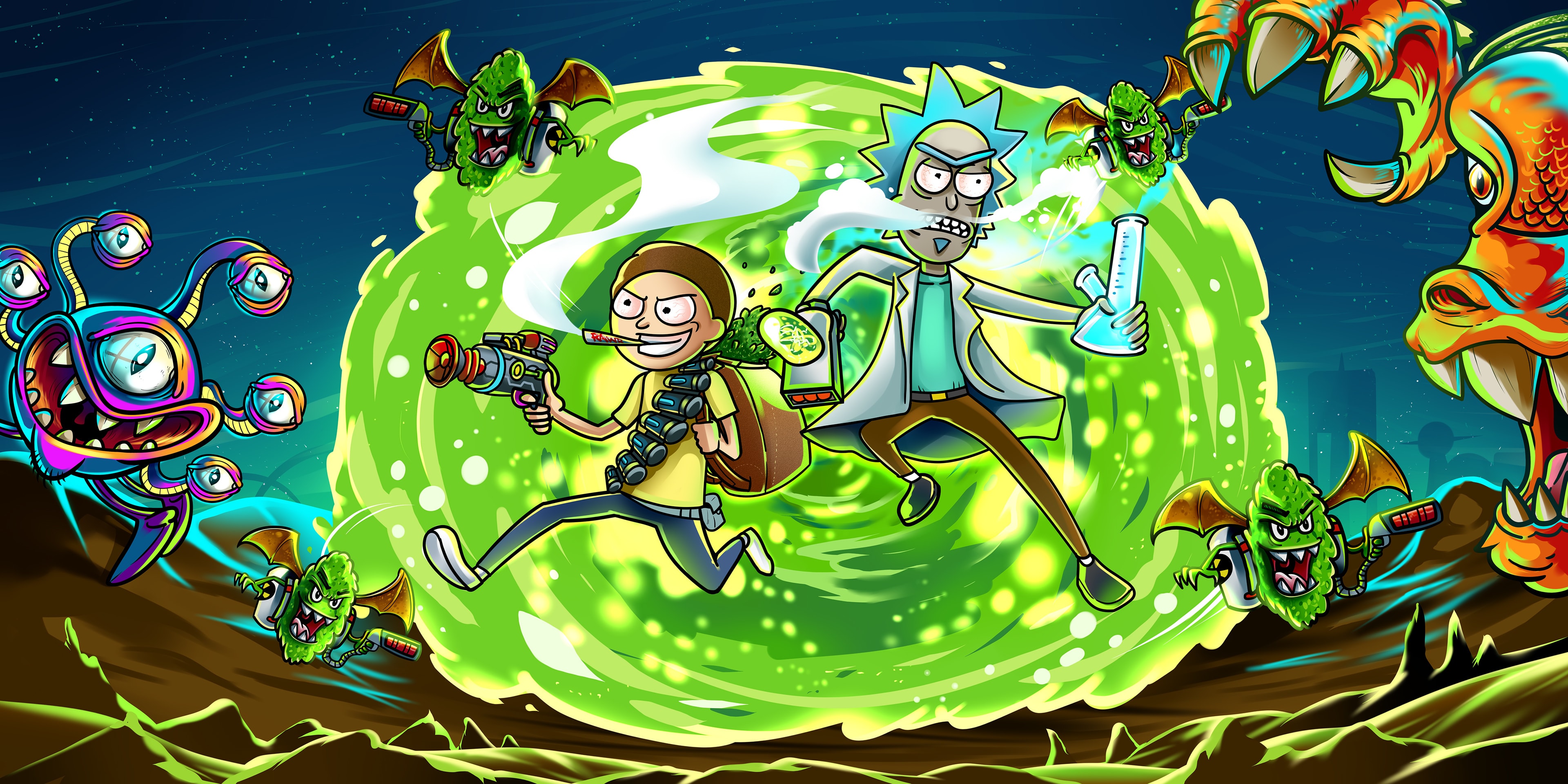 Peace Among Worlds Rick And Morty Wallpapers