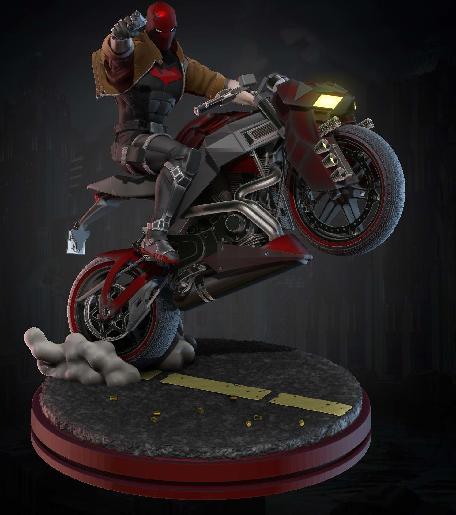 Red Hood On Bike Wallpapers