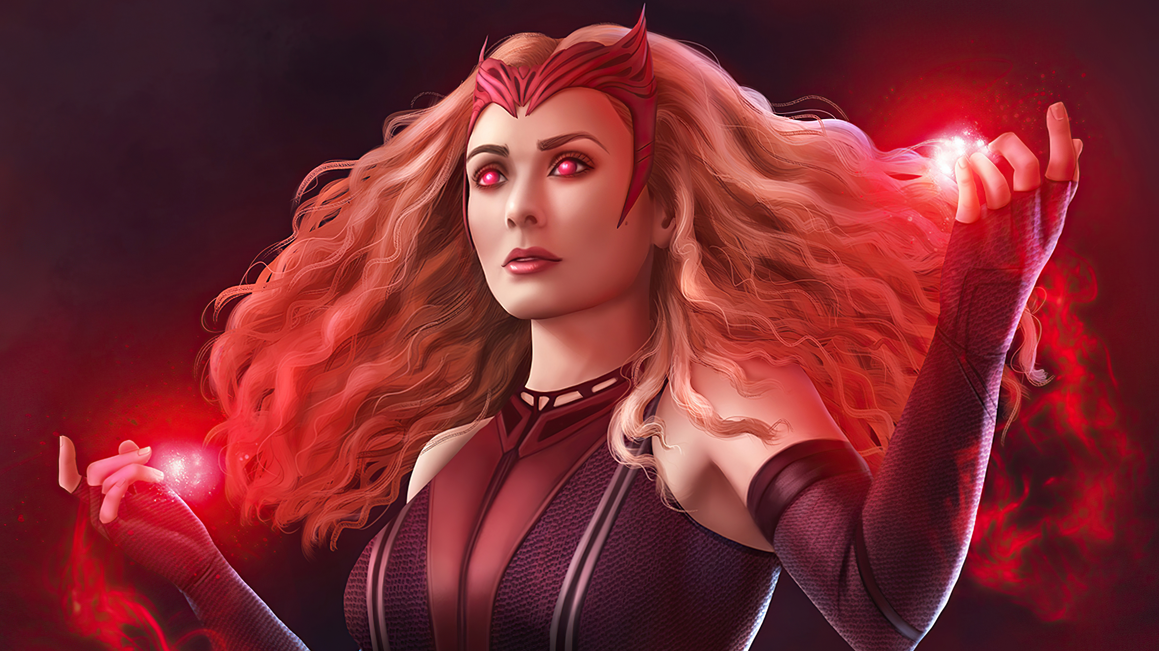 Scarlet Witch 4K Art Wallpapers