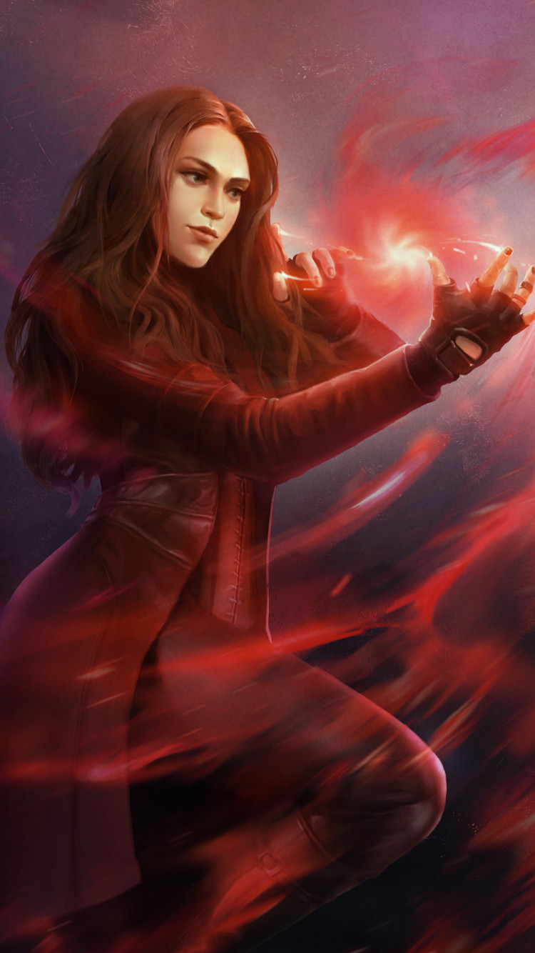 Scarlet Witch 4K Art Wallpapers