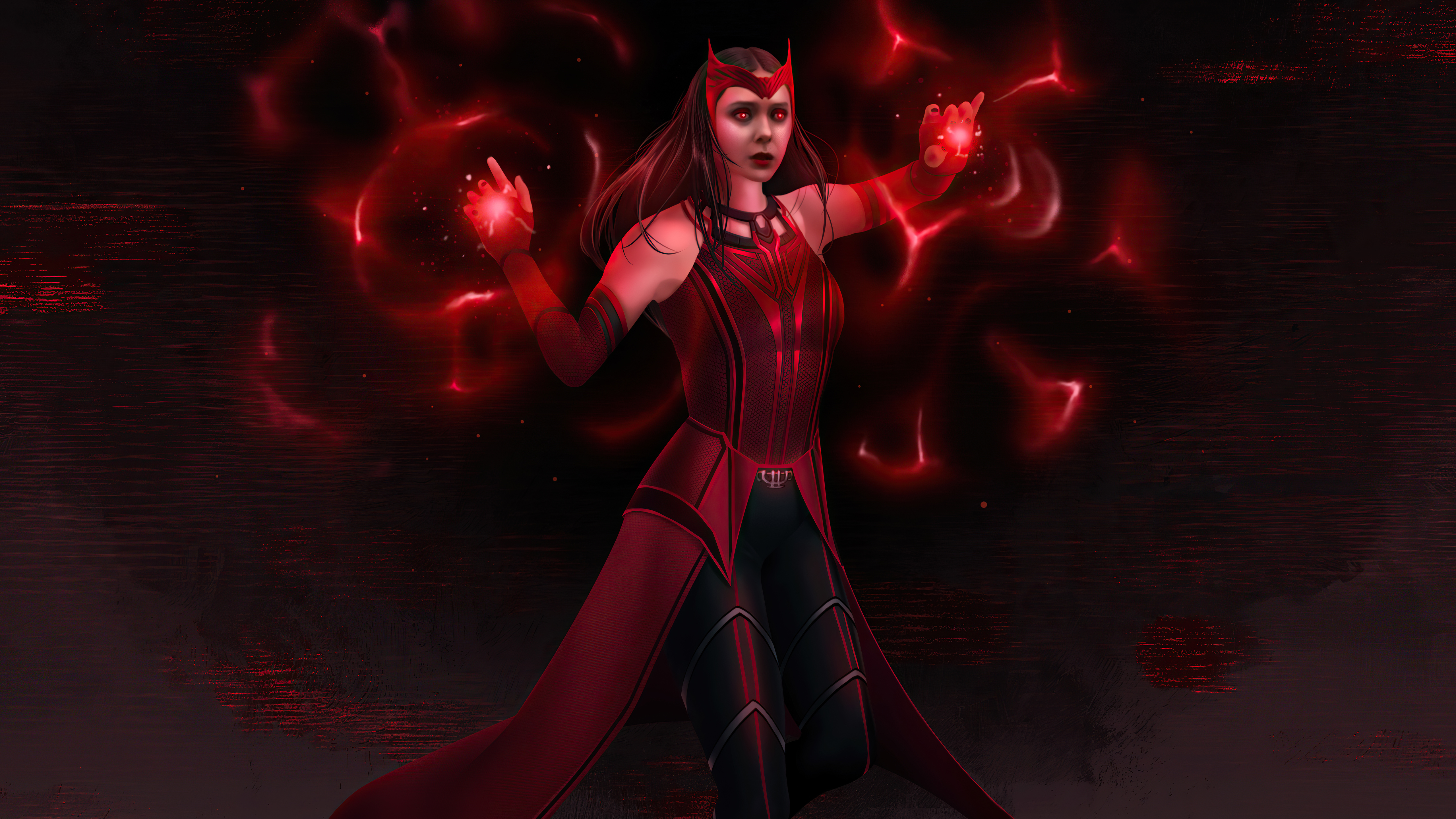 Scarlet Witch Wanda Vision Full Power Wallpapers