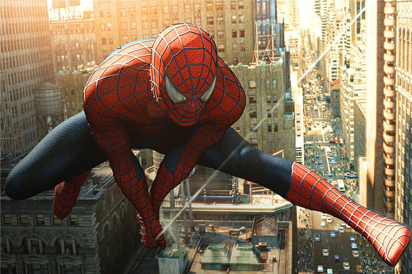 Spider Man Flying In Rain Wallpapers