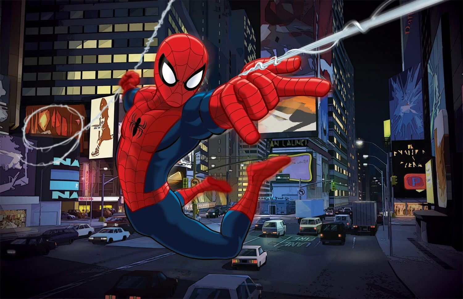 Spider-Man In The Web Digital Art Wallpapers