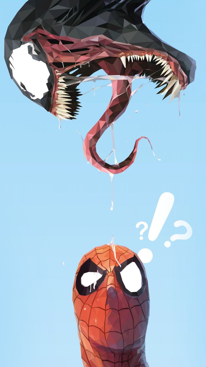 Spider-Man Vs Venom Comic Art Marvel Wallpapers