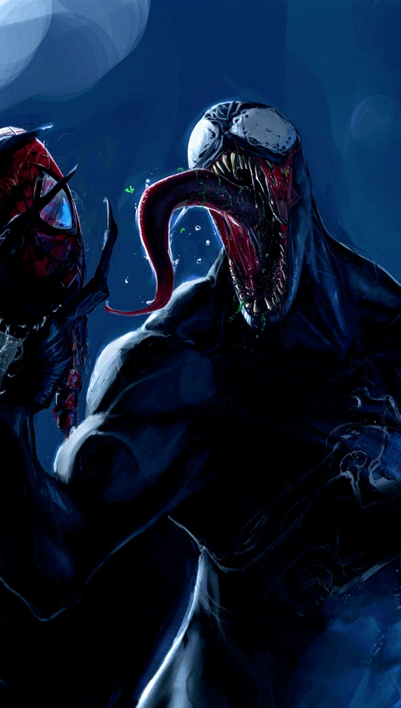 Spider-Man Vs Venom Comic Art Marvel Wallpapers