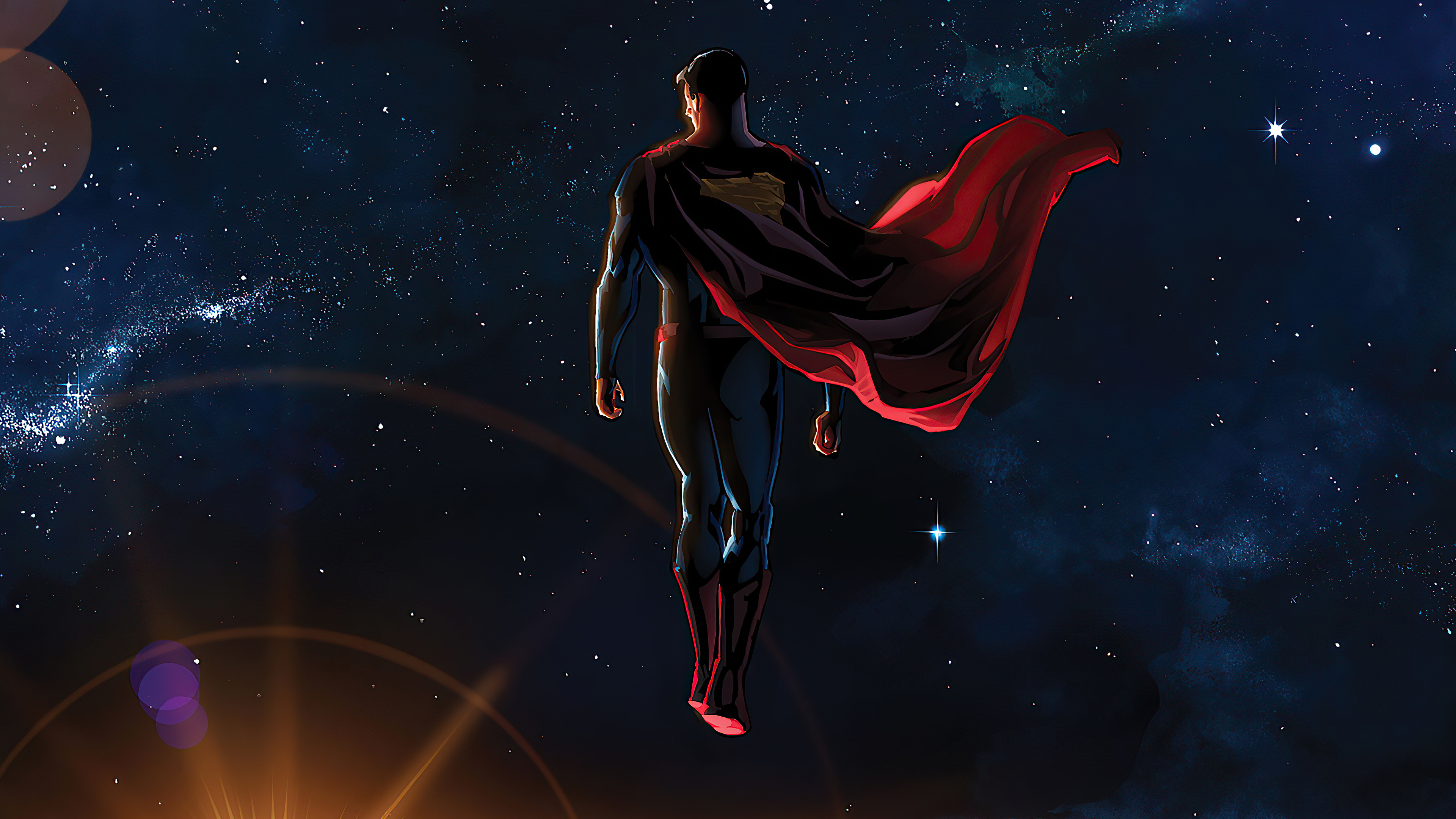 Superman In Moon Wallpapers