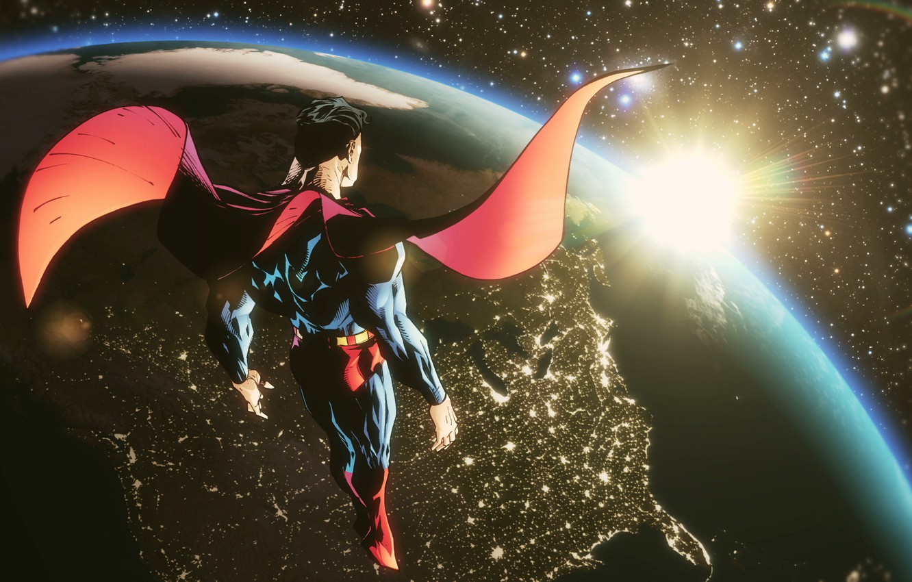 Superman In Moon Wallpapers