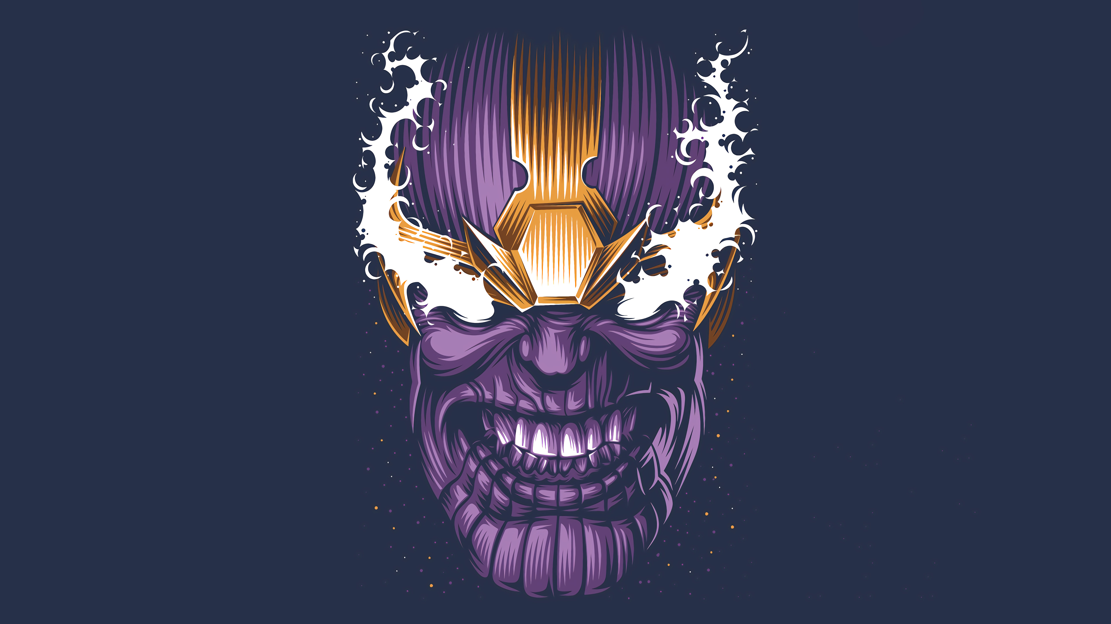 Thanos Dark Minimal 4K 2020 Wallpapers