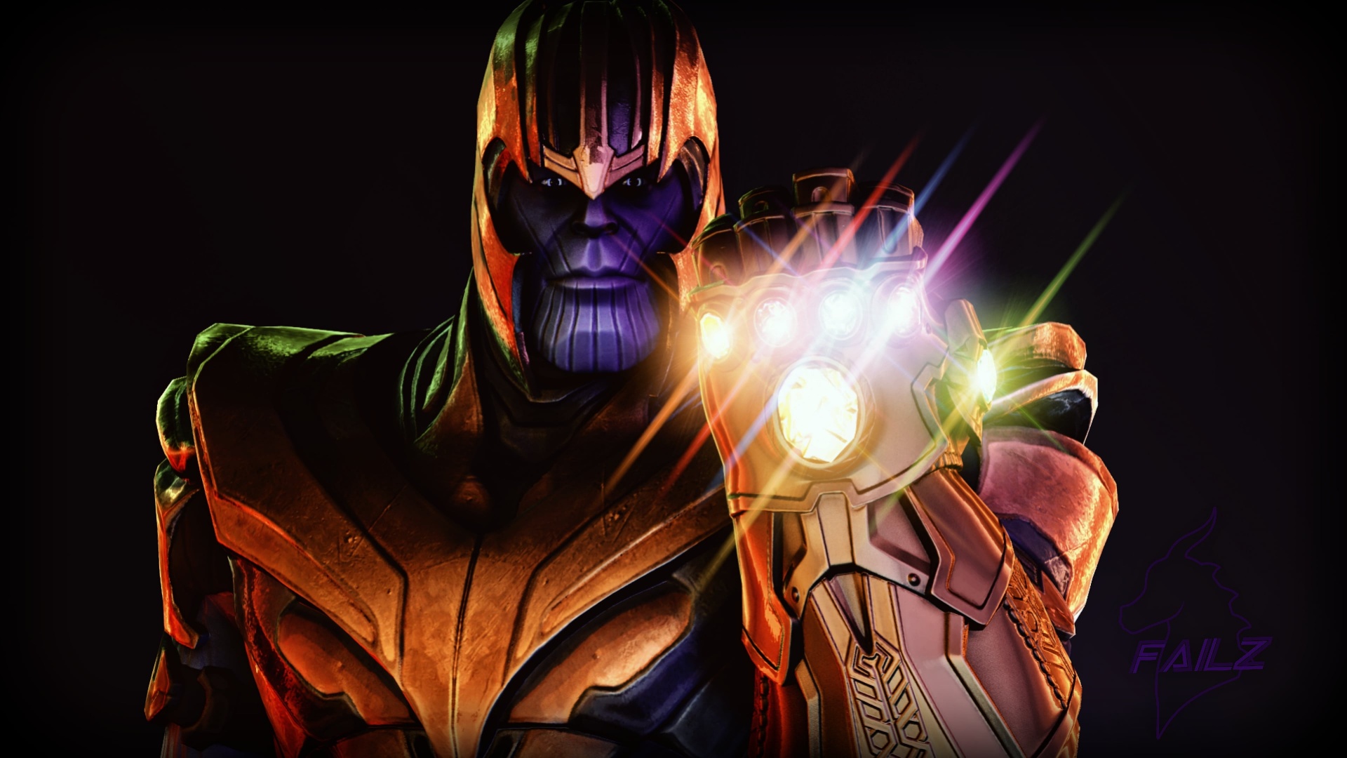 Thanos Dark Minimal 4K 2020 Wallpapers