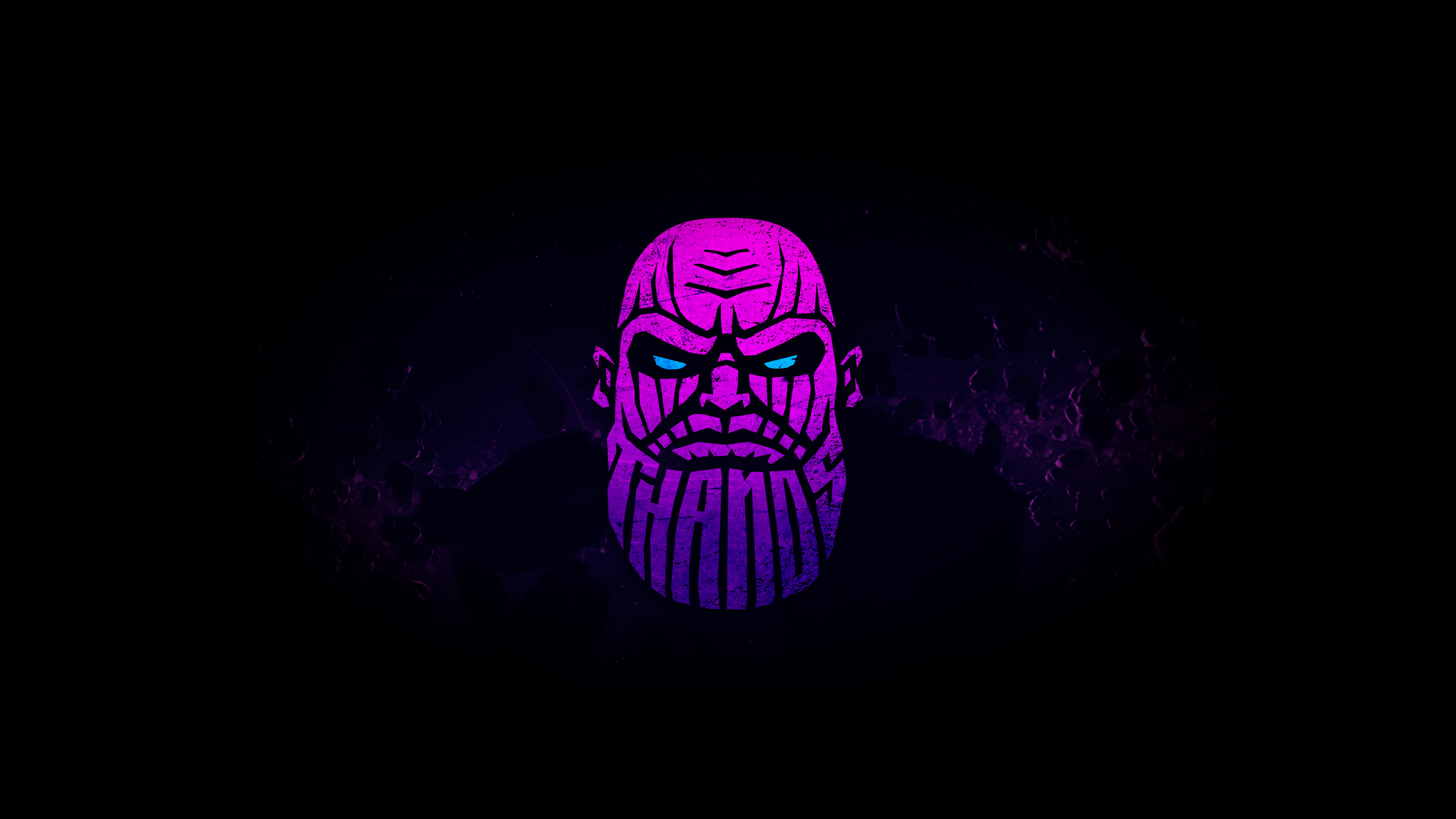 Thanos Face Minimal 4K Wallpapers