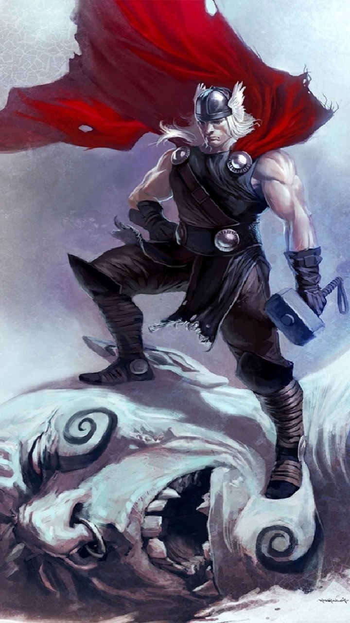 Thor Comics Cartoon Wallpapers