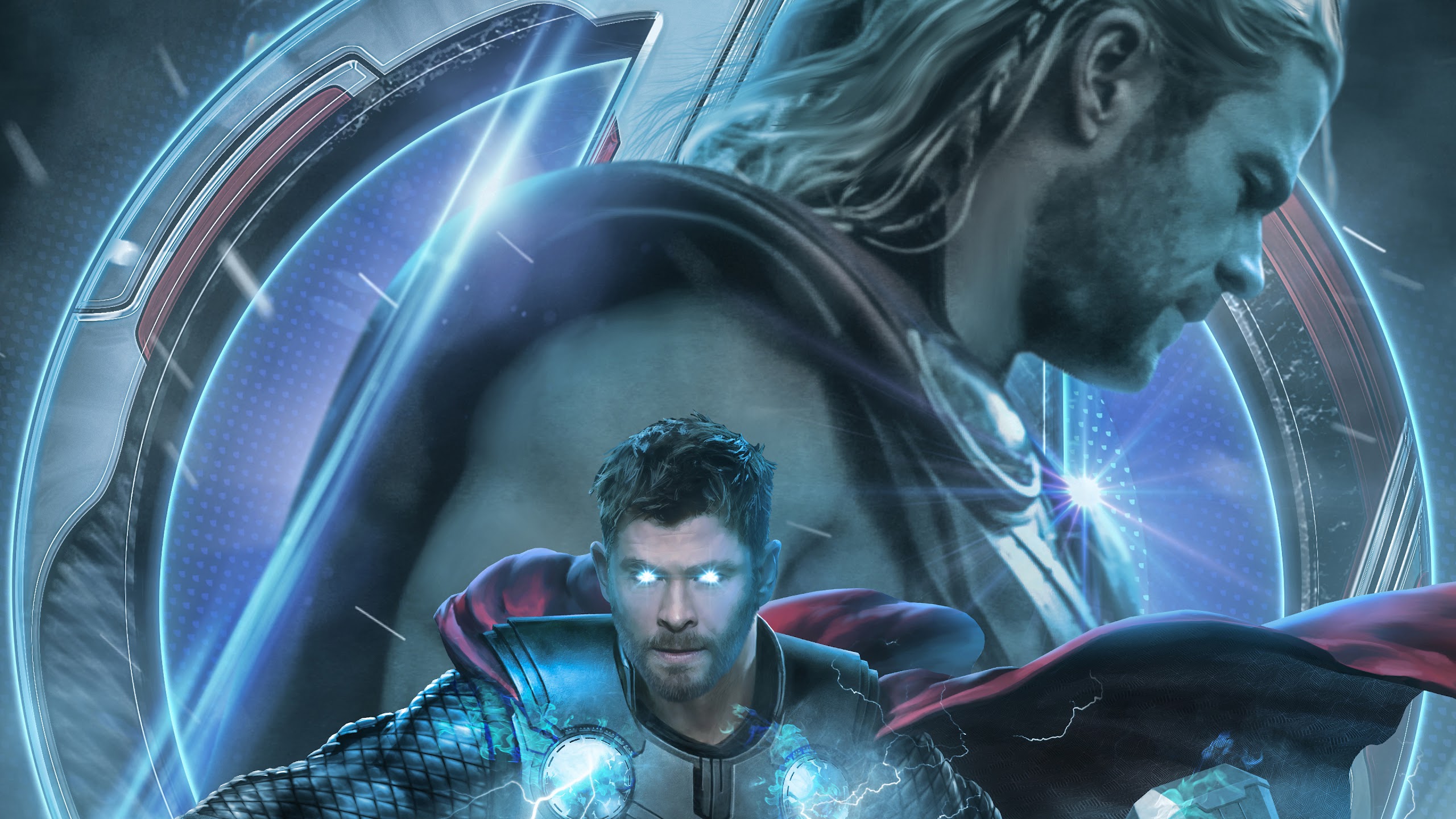 Thor Endgame Cartoon Art Wallpapers