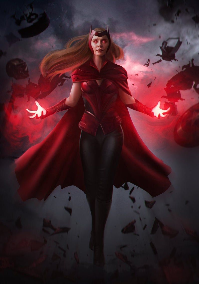 Wanda Maximoff Art Wandavision Wallpapers