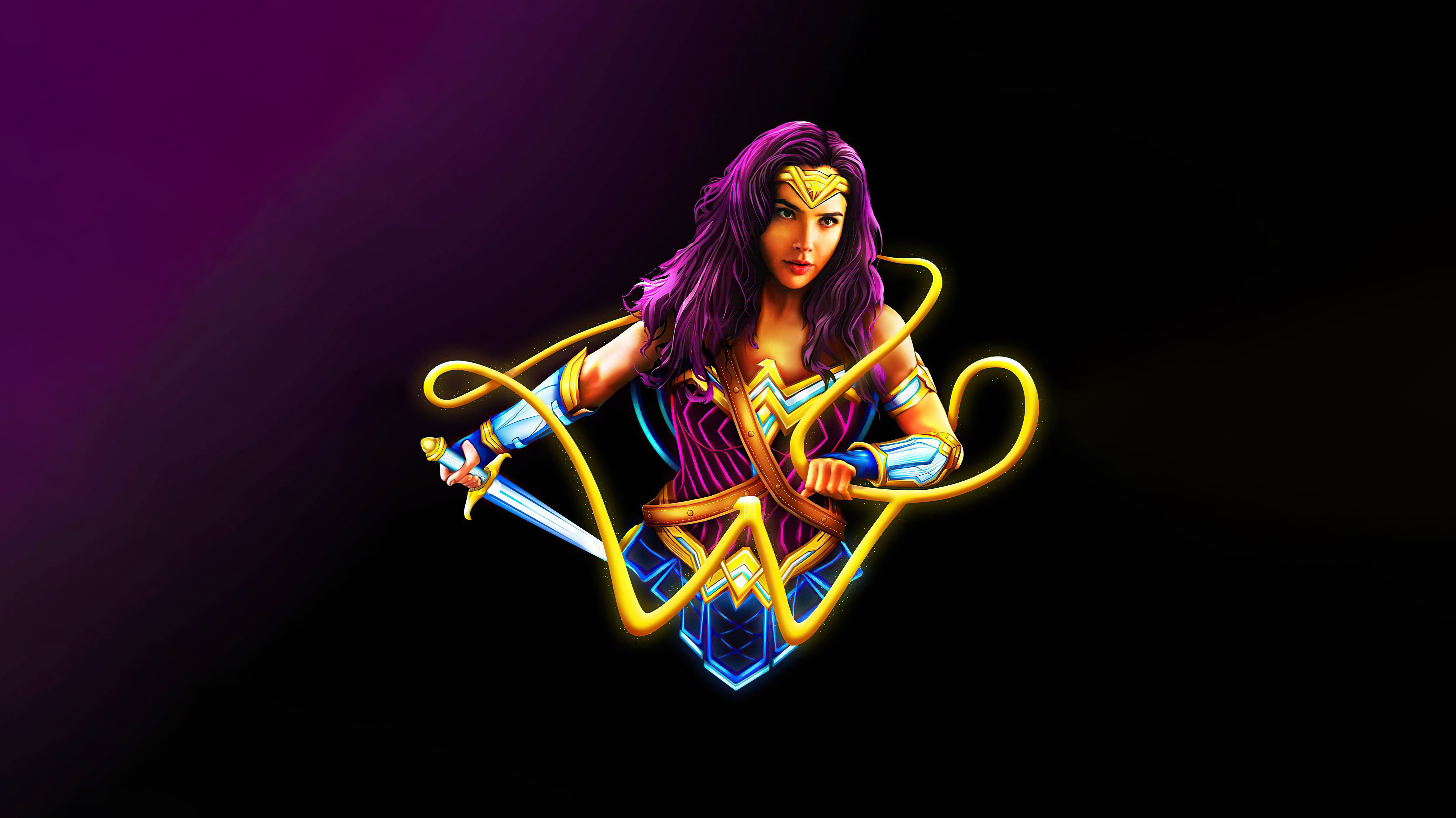 Wonder Woman 5K Minimalist Wallpapers