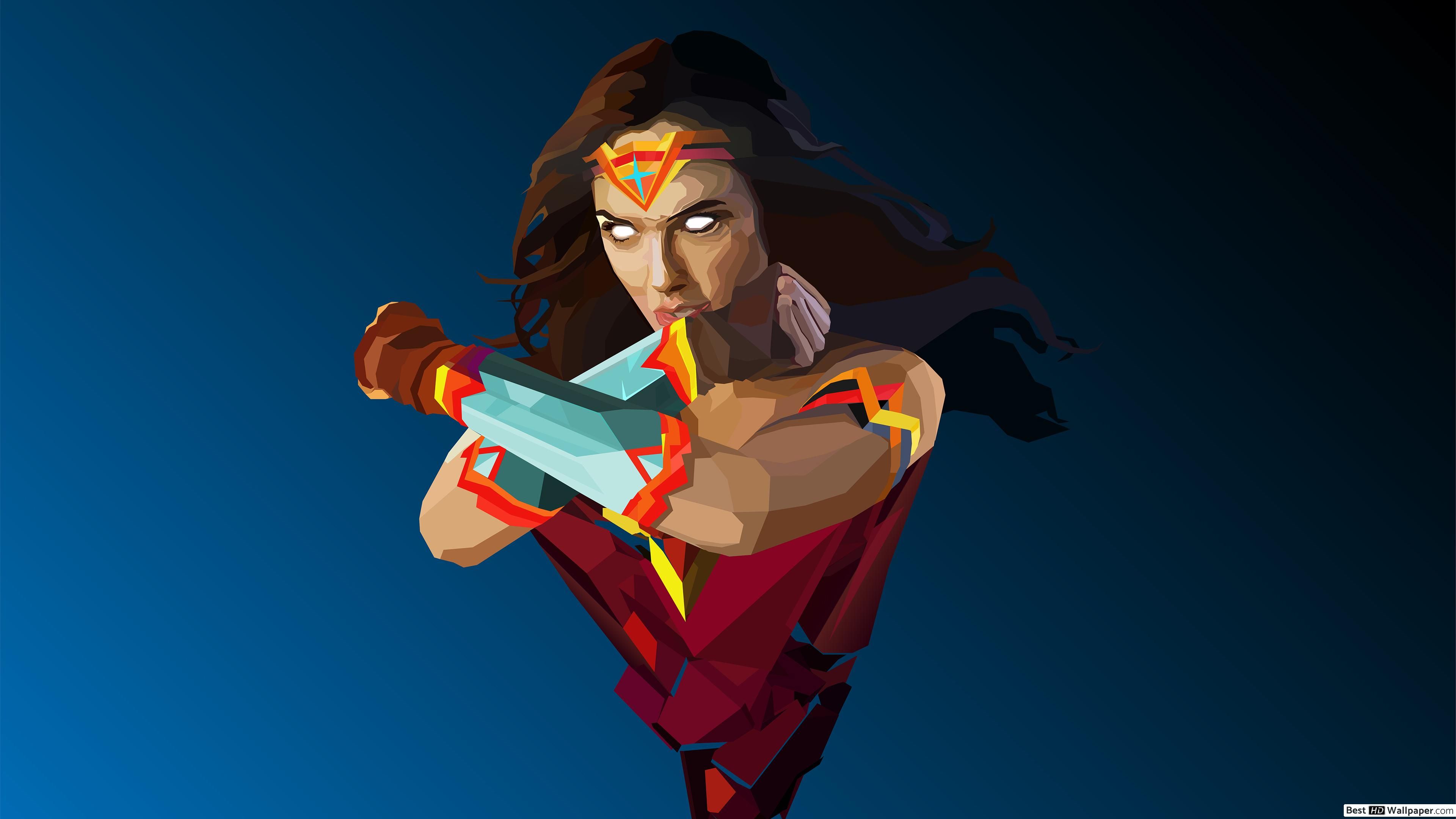 Wonder Woman 5K Minimalist Wallpapers