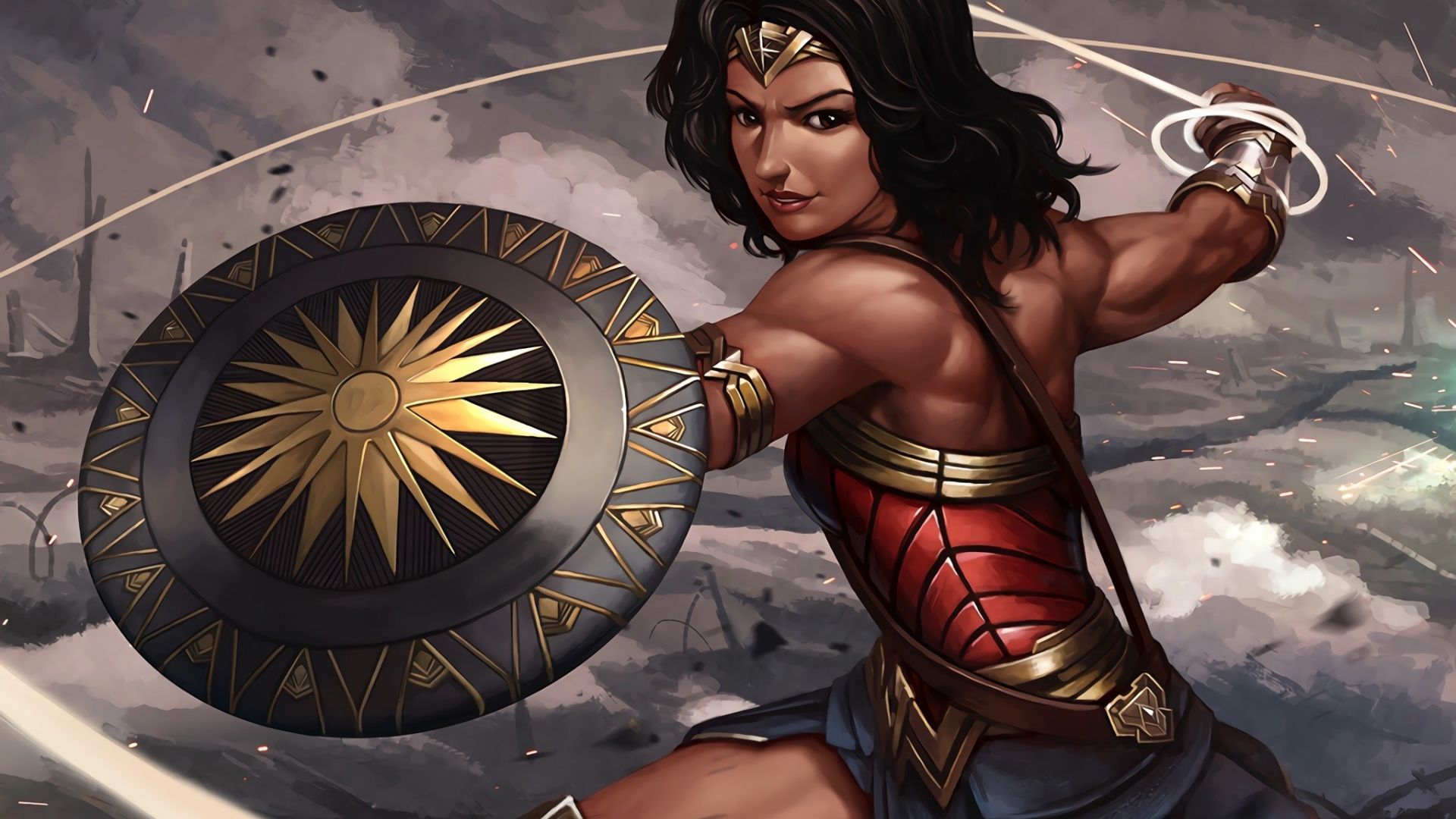 Wonder Woman Poly Art Wallpapers