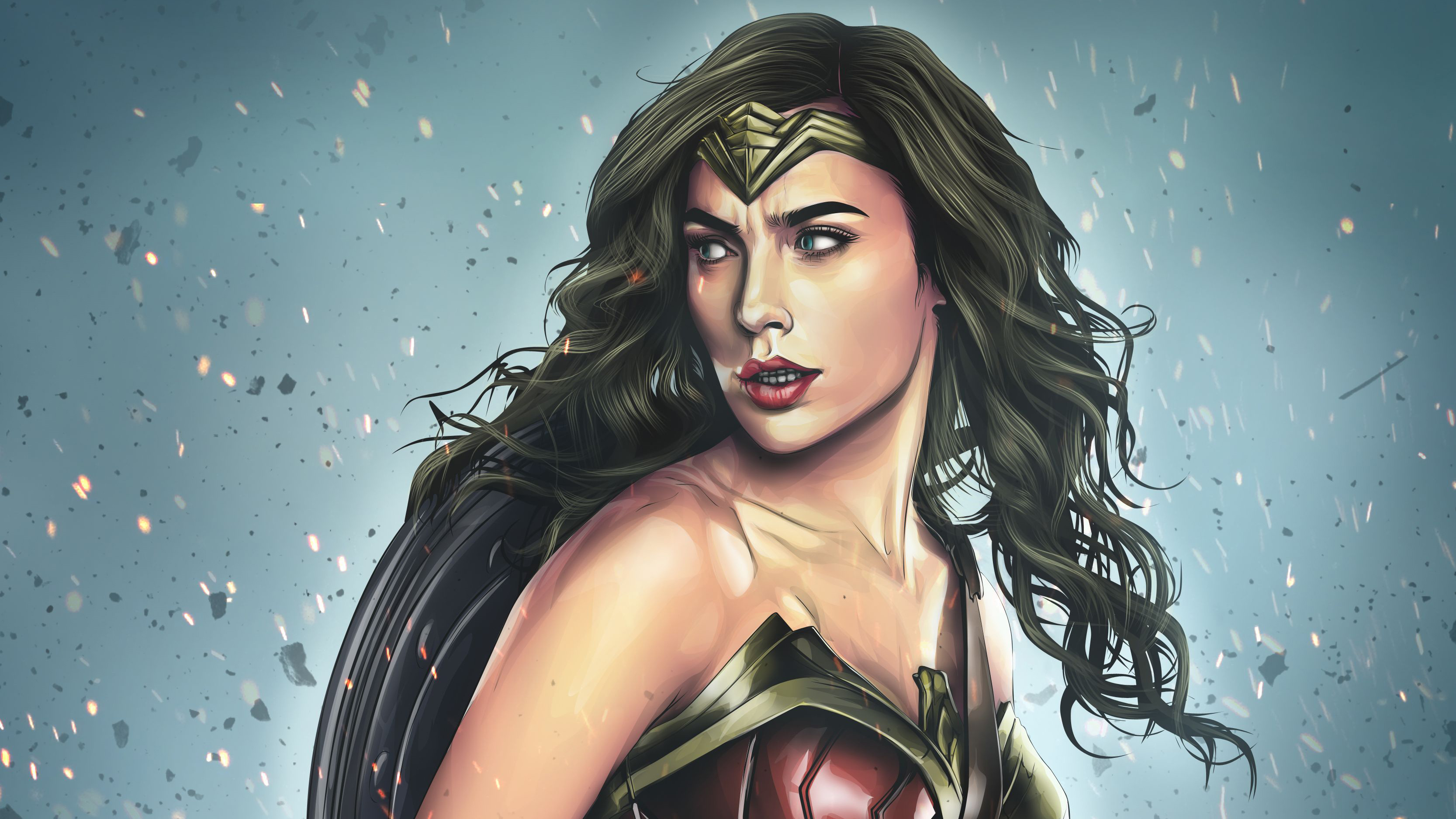 Wonder Woman Poly Art Wallpapers