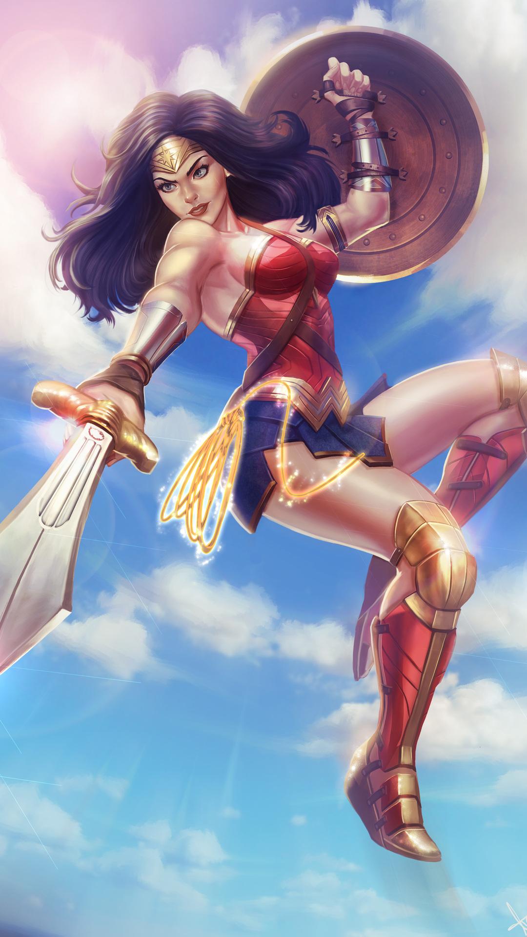 Wonder Woman With Sword And Shield Wallpapers