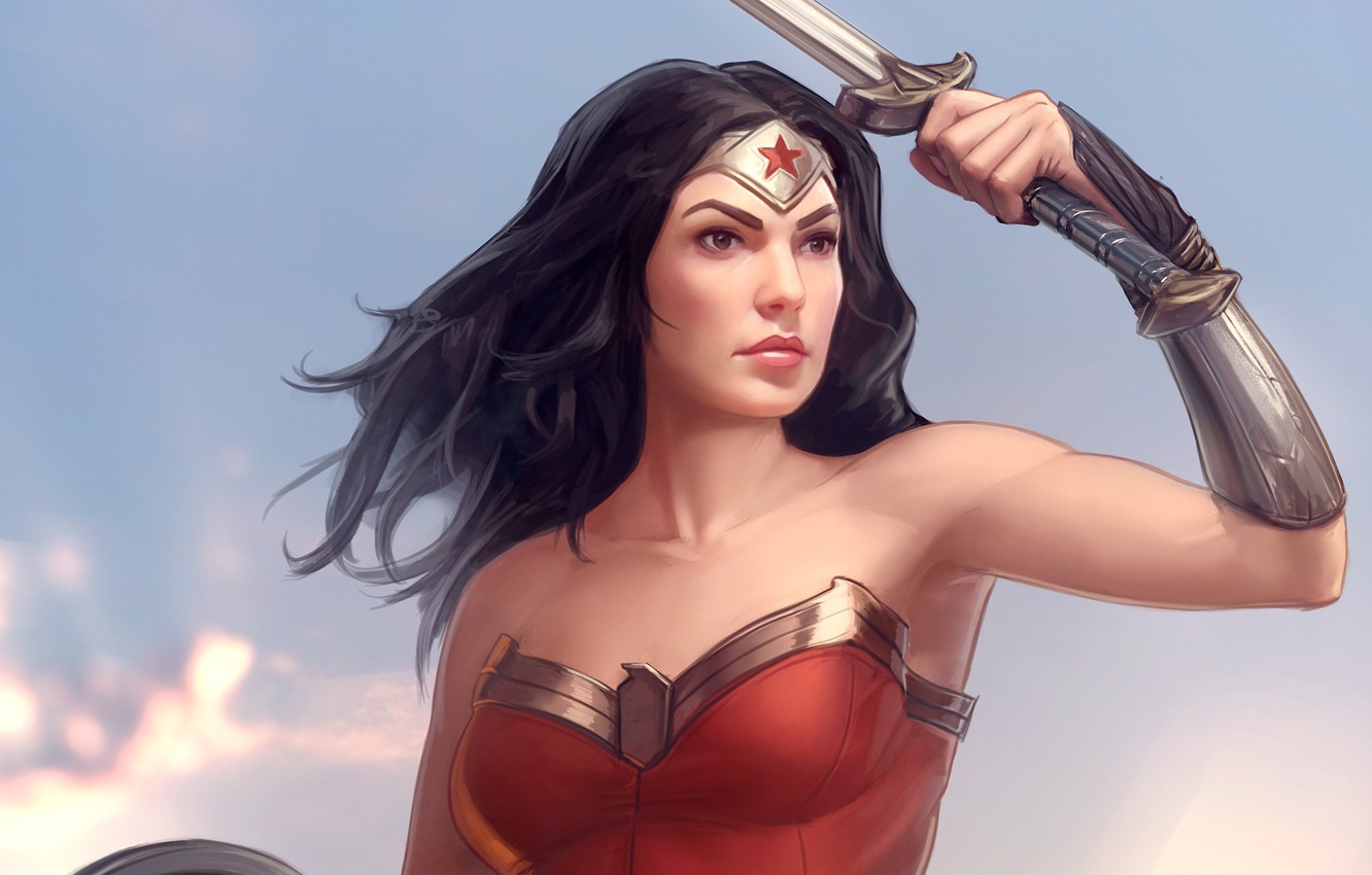 Wonder Woman With Sword And Shield Wallpapers