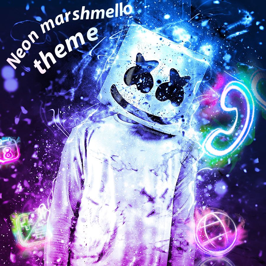 Dj Marshmello Hd Neon Wallpapers
