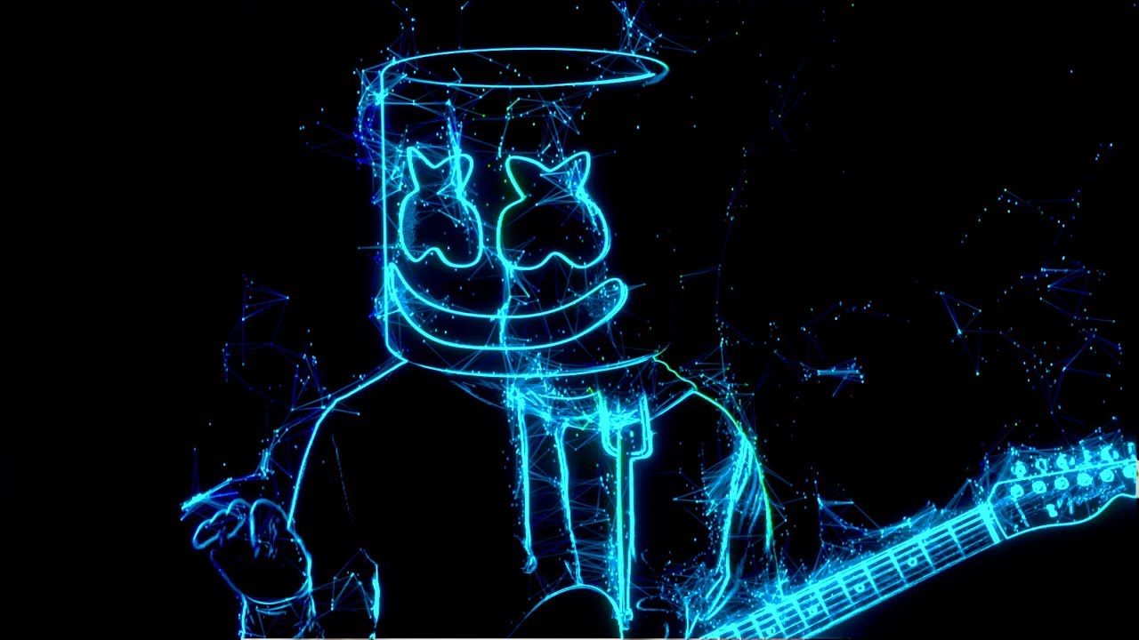 Dj Marshmello Hd Neon Wallpapers