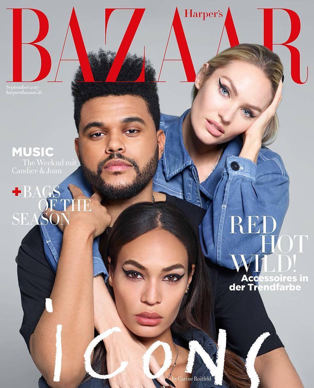 The Weeknd Courtney Love Harpers Bazaar 2017 Wallpapers