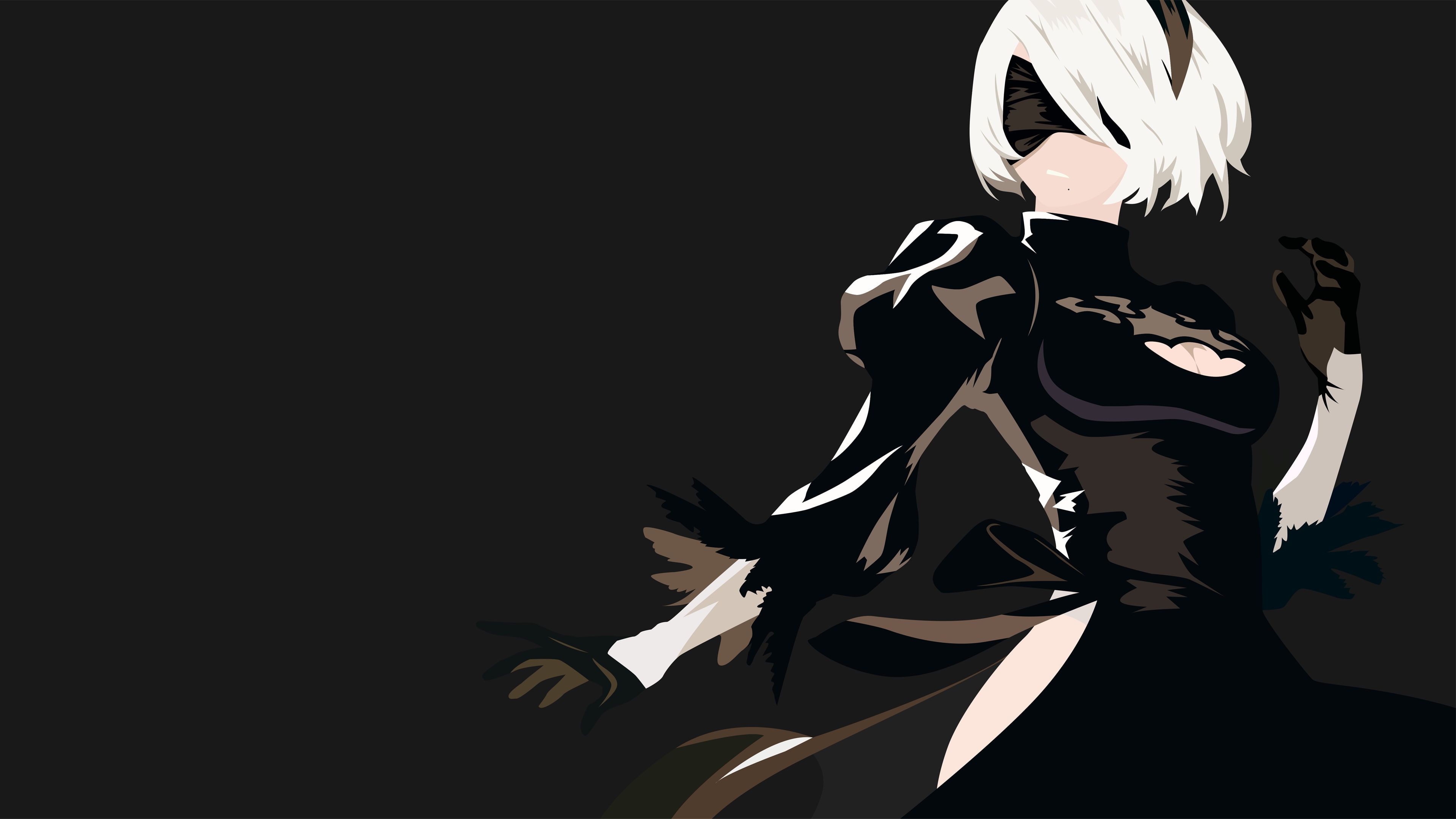 2B Nier Automata Katana Wallpapers