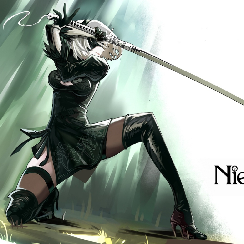 2B Nier Automata Katana Wallpapers