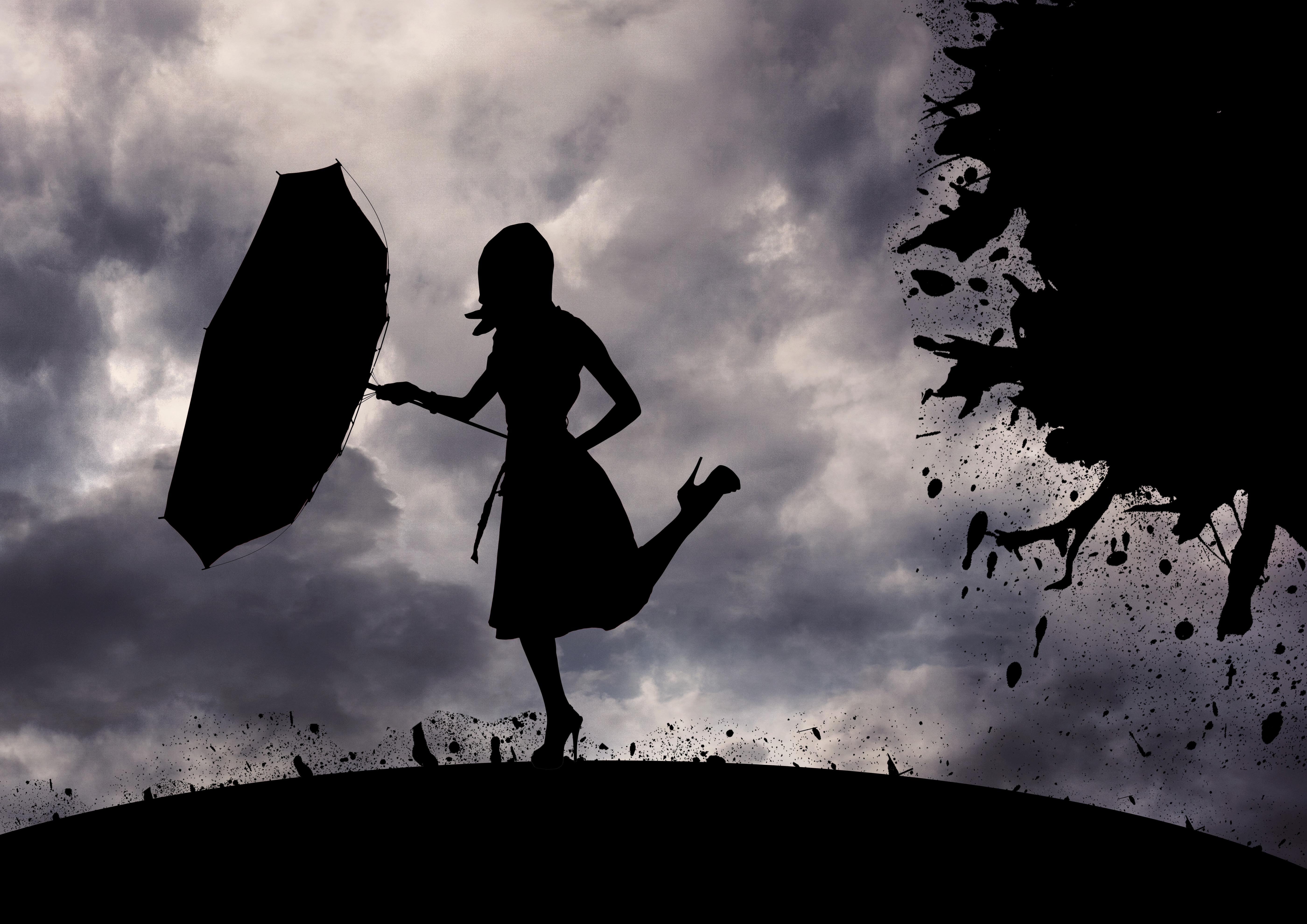 Alone Girl Hd Shadow Art Wallpapers