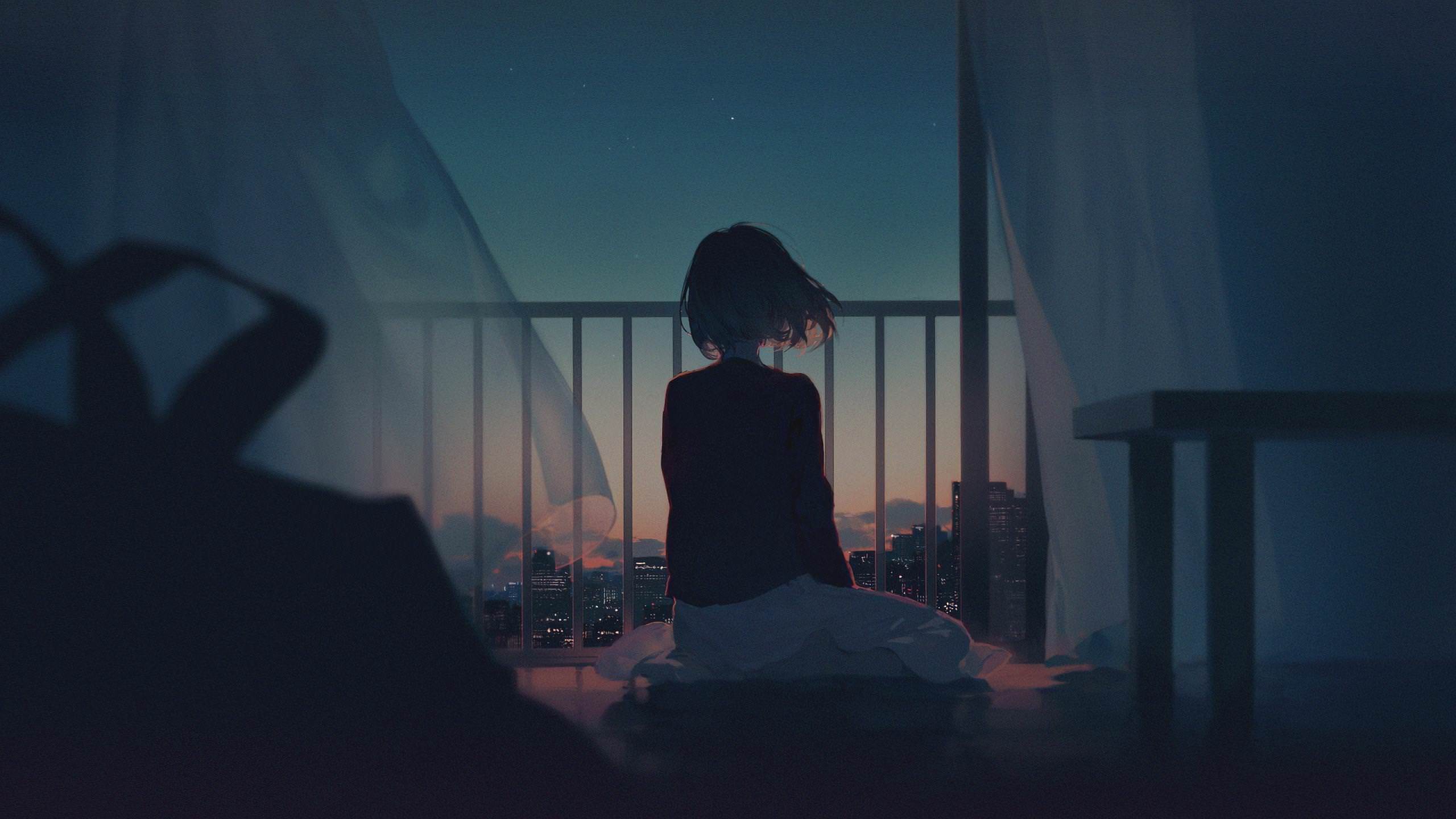 Alone Girl Hd Shadow Art Wallpapers