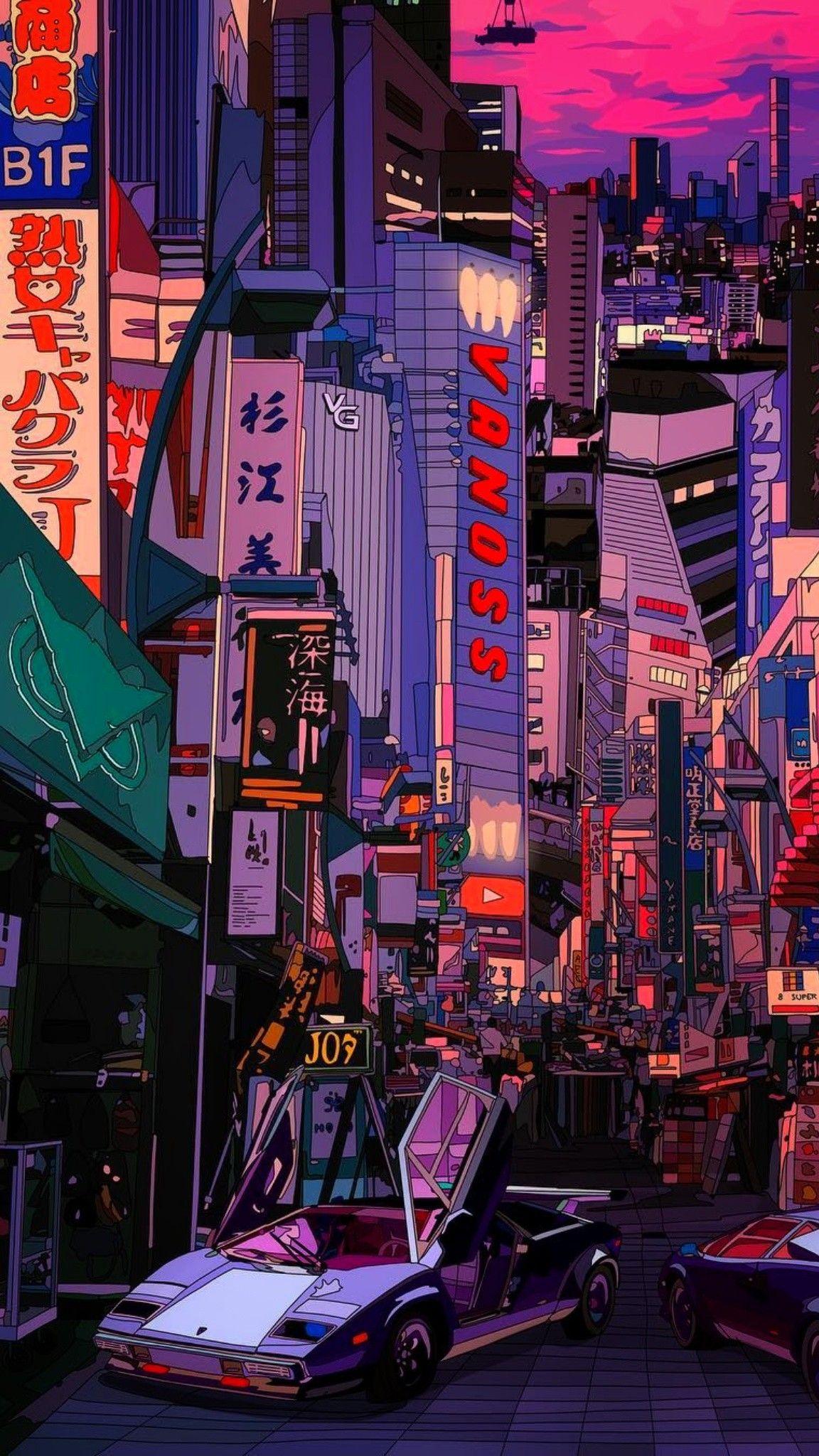 Anime Aesthetic City Wallpapers