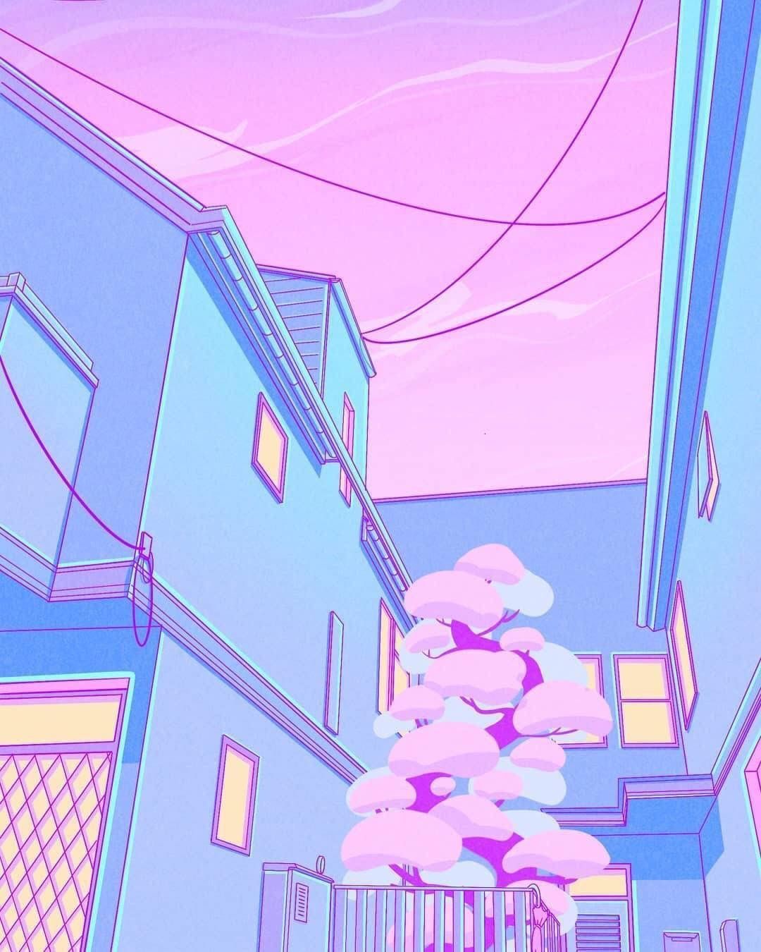 Anime Aesthetic Color Pink Wallpapers