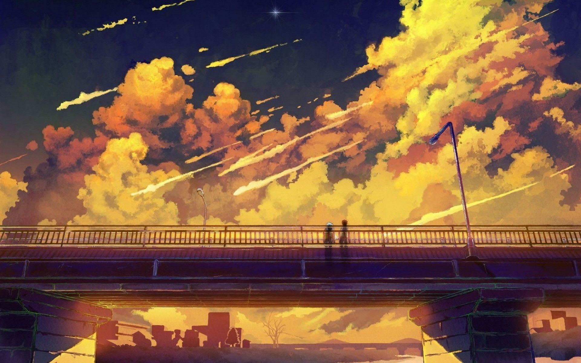 Anime Aesthetic Yellow Wallpapers