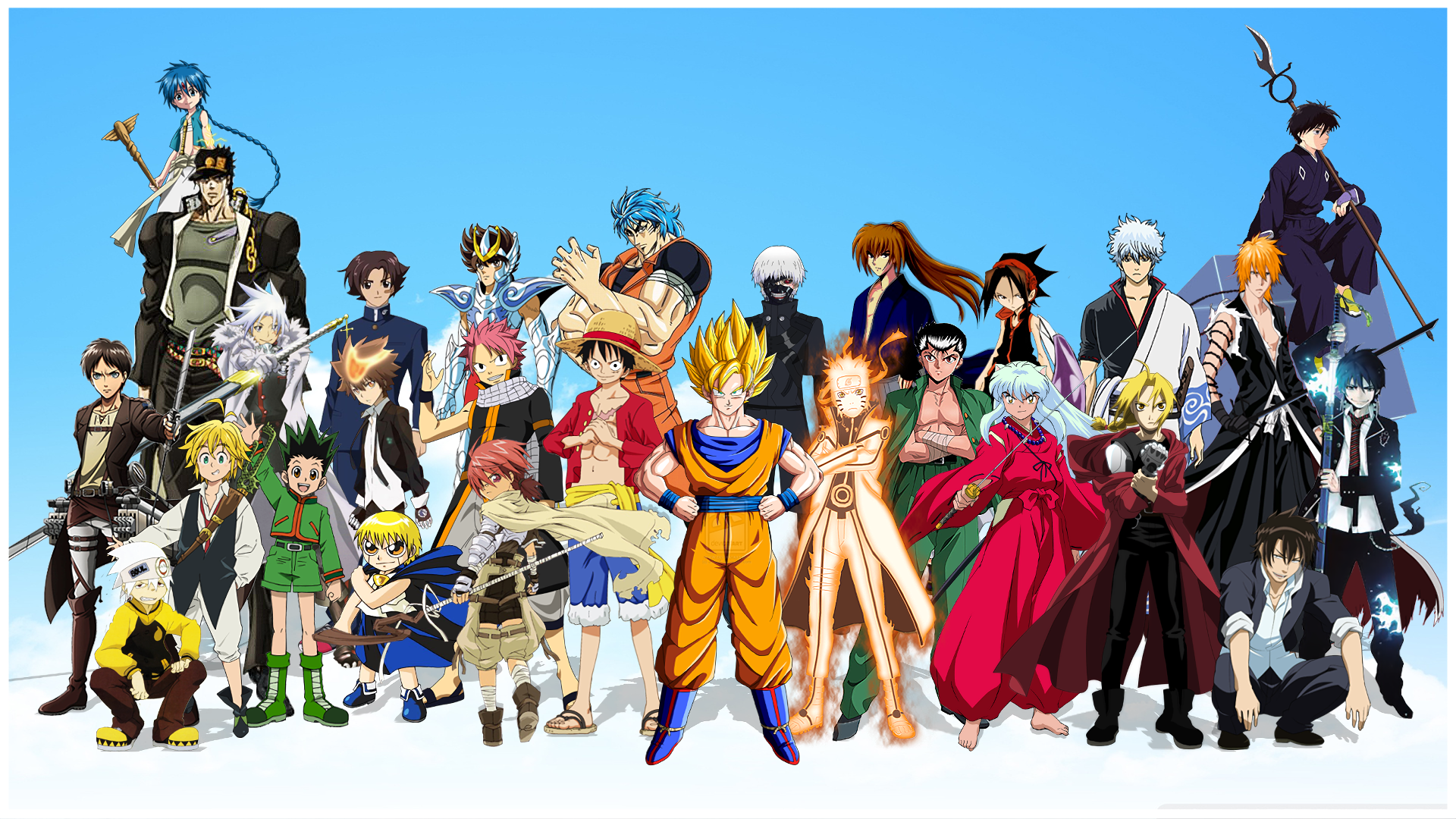 Anime All Heros Crossover Wallpapers