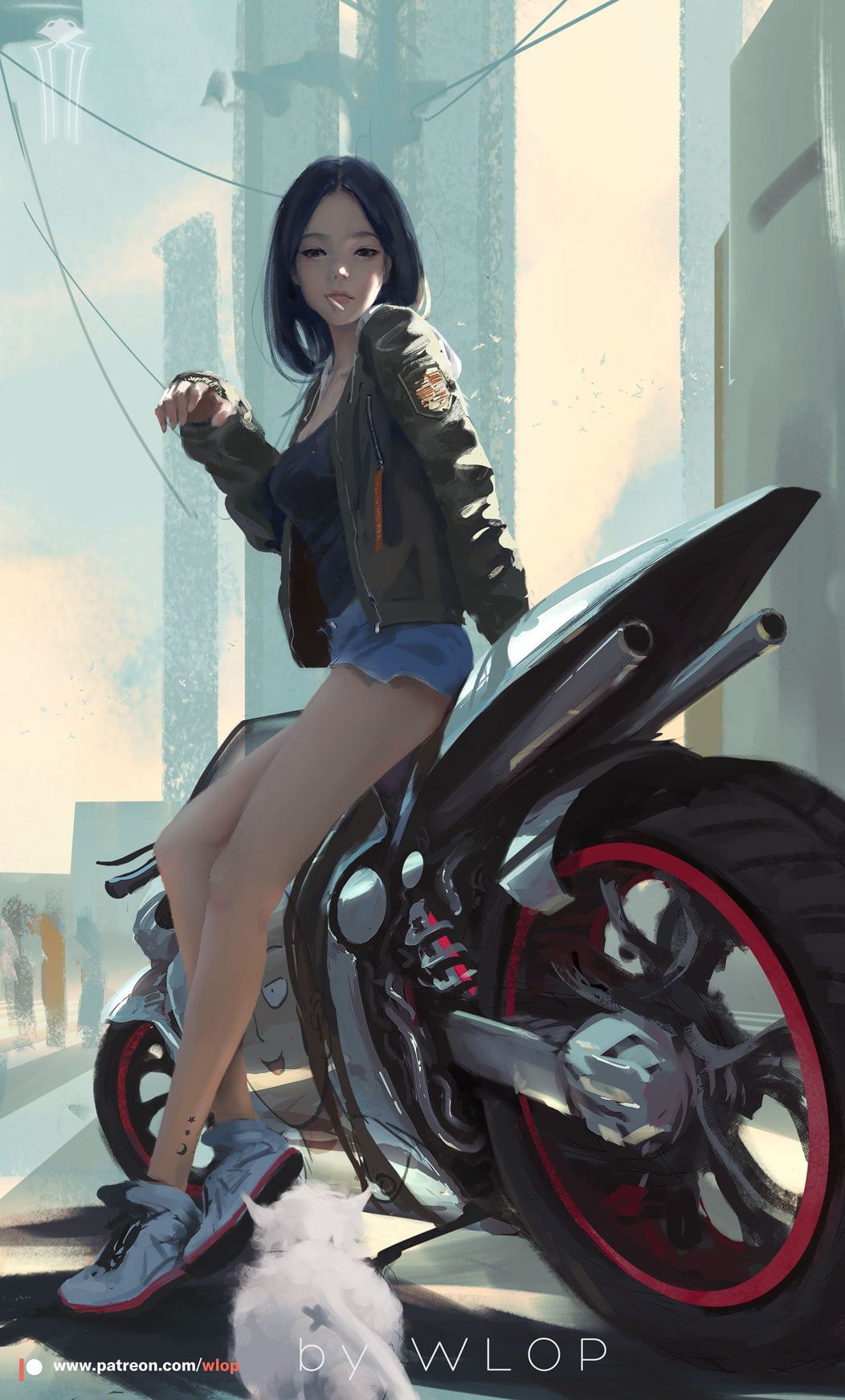 Anime Biker Girl Wallpapers