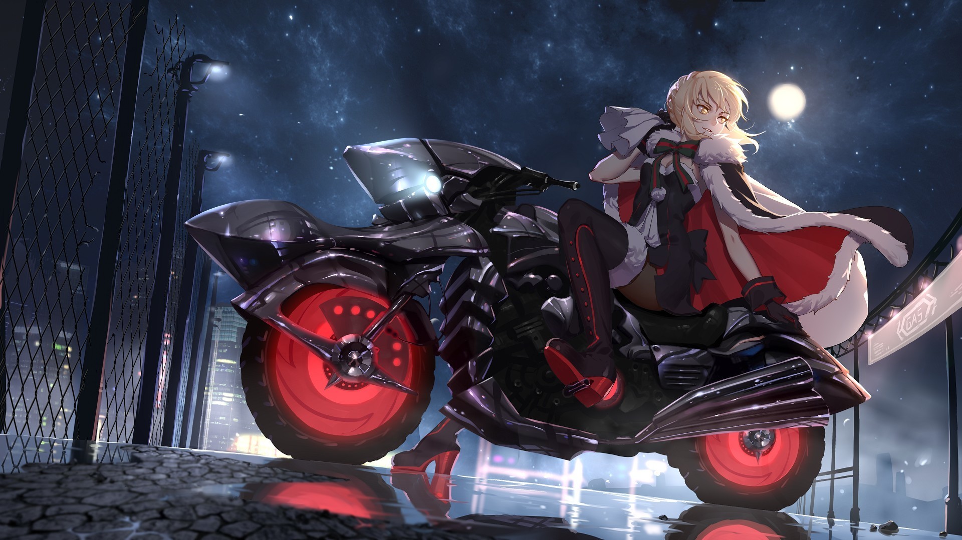 Anime Biker Girl Wallpapers