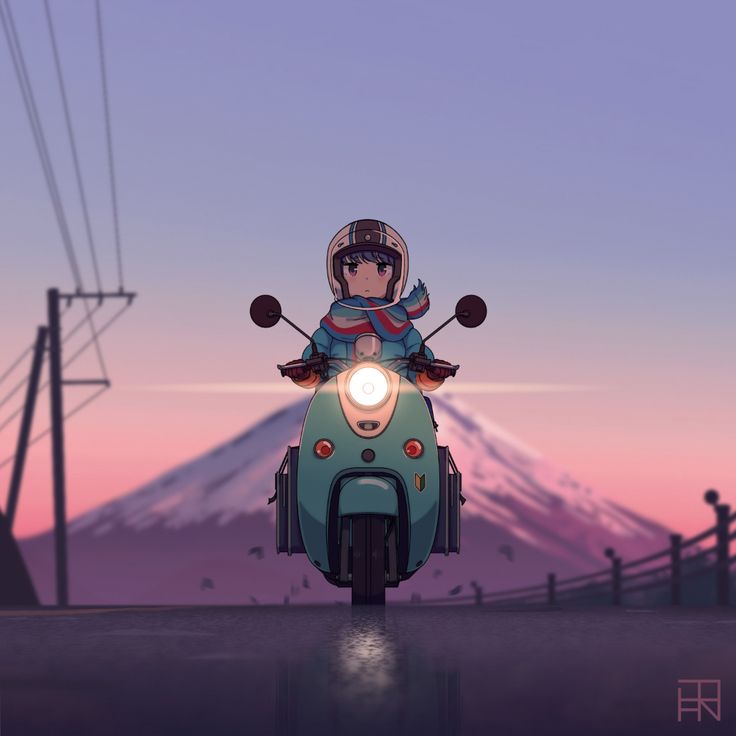 Anime Biker Girl Wallpapers