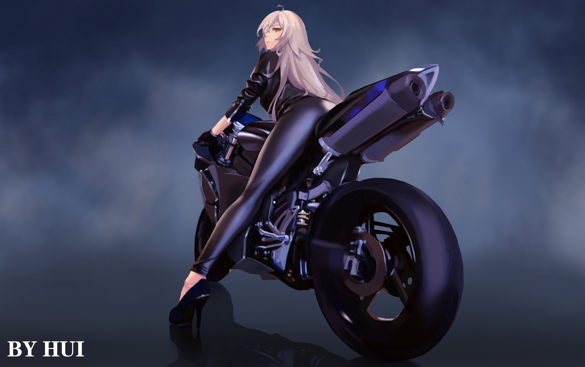 Anime Biker Girl Wallpapers