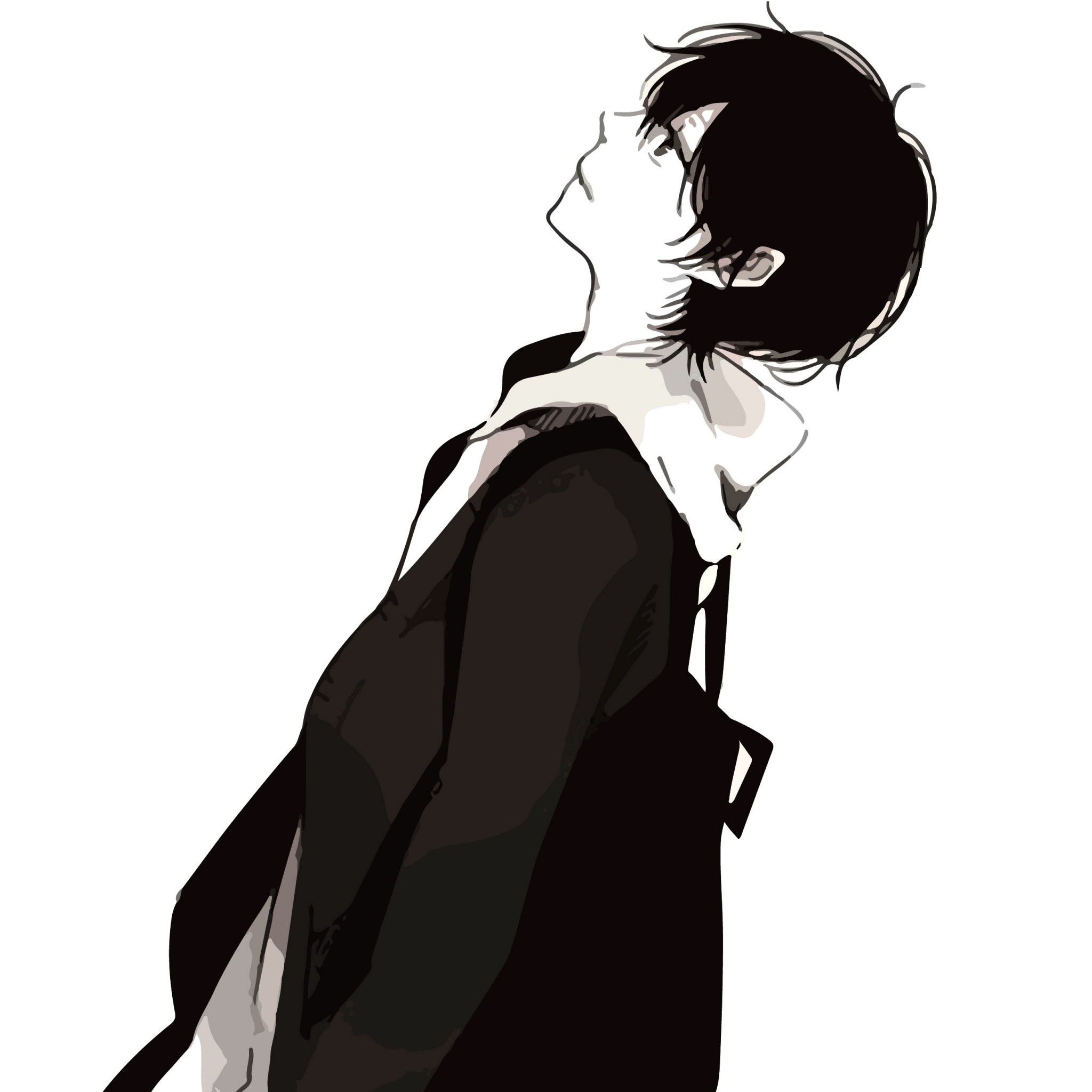 Anime Black And White Boy Wallpapers