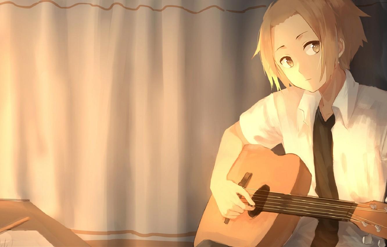 Anime Boy Playing Guitar Wallpapers